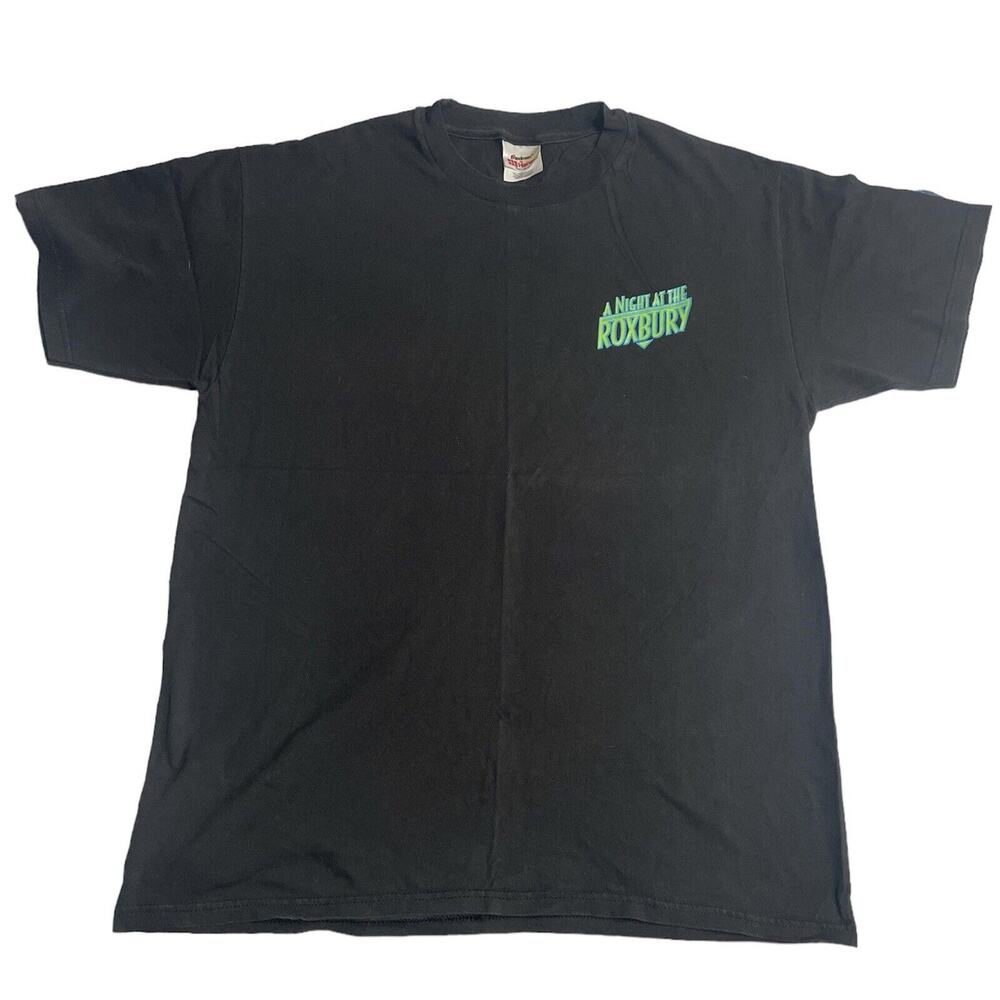 VINTAGE A Night at the Roxbury Promo Shirt Adult Large Black Movie 90s